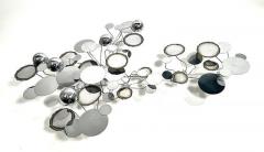 Curtis Jer Original Curtis Jere Chrome Raindrop Wall Sculpture - 4619475