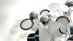 Curtis Jer Original Curtis Jere Chrome Raindrop Wall Sculpture - 4619477
