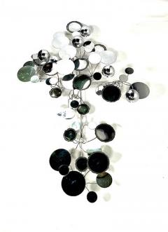 Curtis Jer Original Curtis Jere Chrome Raindrop Wall Sculpture - 4619478
