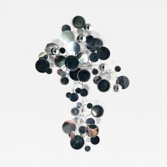 Curtis Jer Original Curtis Jere Chrome Raindrop Wall Sculpture - 4709979