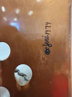 Curtis Jer Overscale 1979 Curtis Jer Cheese Grater Wall Sculpture Signed - 4451956