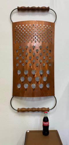 Curtis Jer Overscale 1979 Curtis Jer Cheese Grater Wall Sculpture Signed - 4451974