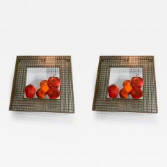 Curtis Jer PAIR OF APPLES AND ORANGES WALL SCULPTURES BY CURTIS JERE - 2352515