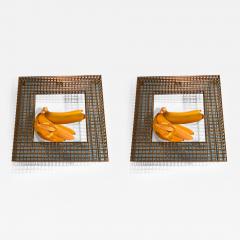 Curtis Jer PAIR OF BANANA WALL SCULPTURES BY CURTIS JERE - 2352518