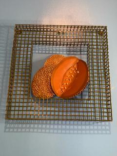 Curtis Jer PAIR OF CANTALOUPE WALL SCULPTURES BY CURTIS JERE - 2324426