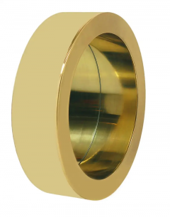 Curtis Jer Pair of Mid Century Modern Large Round Porthole Wall Mirror in Brass by C Jere - 2537325