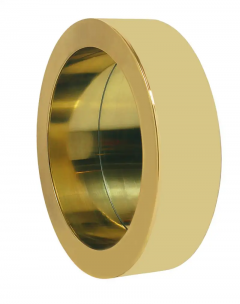 Curtis Jer Pair of Mid Century Modern Large Round Porthole Wall Mirror in Brass by C Jere - 2537374
