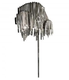 Curtis Jer Rare Mid Century Post Modern Abstract Chrome Tree Sculpture by Curtis Jere - 2537279