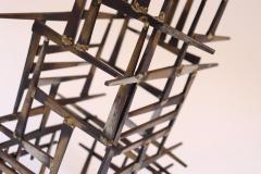 Curtis Jer Vintage Brutalist Abstract Freestanding Metal Nail Art Sculpture - 3996701