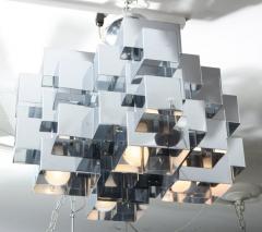 Curtis Jer Vintage Cubist Chrome Chandelier by Curtis Jere - 1663522