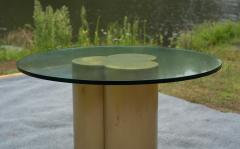 Curtis Jer Vintage Curtis Jere Brass Trefoil Clover Form 42 Dining or Center Table - 4302360