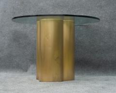 Curtis Jer Vintage Curtis Jere Brass Trefoil Clover Form 42 Dining or Center Table - 4302410