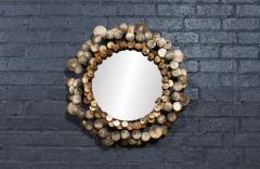 Curtis Jer Vintage Curtis Jere Cloud Brass Mirror for Artisan House Signed - 4362354