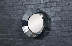 Curtis Jer Vintage Curtis Jere Faceted Chrome Geometric Mirror for Artisan House - 4736097