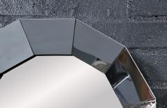 Curtis Jer Vintage Curtis Jere Faceted Chrome Geometric Mirror for Artisan House - 4736098