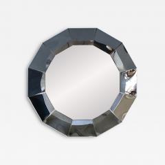 Curtis Jer Vintage Curtis Jere Faceted Chrome Geometric Mirror for Artisan House - 4737982