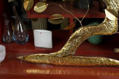 Curtis Jer WELDED BRASS WALL TREE DECORATION IN THE STYLE OF CURTIS JERE - 3219743