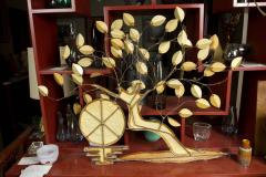 Curtis Jer WELDED BRASS WALL TREE DECORATION IN THE STYLE OF CURTIS JERE - 3219746