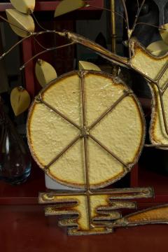 Curtis Jer WELDED BRASS WALL TREE DECORATION IN THE STYLE OF CURTIS JERE - 3219781