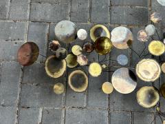 Curtis Jer Wonderful Pair of Brass Curtis Jere Raindrops Wall Sculpture Mid Century Modern - 4429102