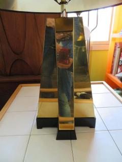 Curtis Jer Wonderful Pair of Curtis Jere Style Brass Table Lamps Mid Century Modern - 1629747