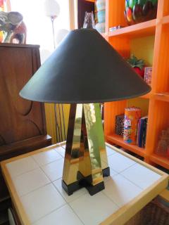 Curtis Jer Wonderful Pair of Curtis Jere Style Brass Table Lamps Mid Century Modern - 1629748