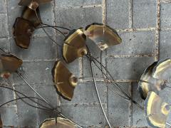 Curtis Jer XL Curtis Jere Brass Ginko Leaves Branch Wall Sculpture Mid century Modern - 4429071