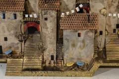Curtis Jere Amazing Colorful Wall Mounted Mediterranean Village Sculpture by Curtis Jere - 415630