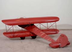 Curtis Jere Fantastic Red Enamel Biplane Wall Sculpture by Curtis Jere - 431570