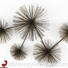 Curtis Jere Mid Century Brass Wall Urchin - 3692098