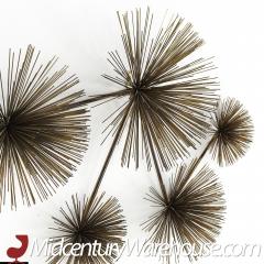 Curtis Jere Mid Century Brass Wall Urchin - 3692099