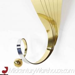 Curtis Jere Mid Century Signed Brass Wall Sculpture - 3695833