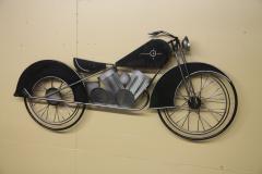 Curtis Jere Wall Hanging Motorcycle Sculpture - 2752732