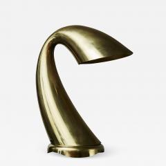 Curved Brass Desk Lamp - 2238825
