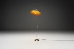 Curved Brass Floor Lamp Europe Mid 20th Century - 4136133
