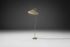 Curved Brass Floor Lamp Europe Mid 20th Century - 4136140