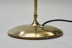 Curved Brass Floor Lamp Europe Mid 20th Century - 4136145
