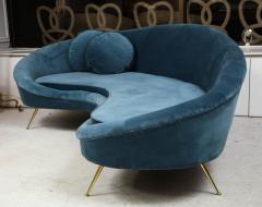 Curved Italian Sofa in the manner of Federico Munari - 2057372