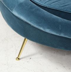 Curved Italian Sofa in the manner of Federico Munari - 2057376