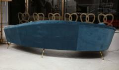 Curved Italian Sofa in the manner of Federico Munari - 2057378