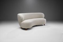 Curved Three seater Sofa by a Danish Cabinetmaker Denmark ca 1950s - 1864784