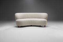 Curved Three seater Sofa by a Danish Cabinetmaker Denmark ca 1950s - 1864785