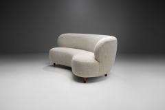 Curved Three seater Sofa by a Danish Cabinetmaker Denmark ca 1950s - 1864786
