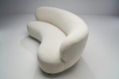 Curved Three seater Sofa by a Danish Cabinetmaker Denmark ca 1950s - 1864788