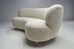 Curved Three seater Sofa by a Danish Cabinetmaker Denmark ca 1950s - 1864790