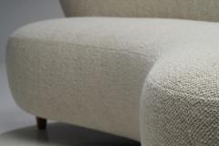 Curved Three seater Sofa by a Danish Cabinetmaker Denmark ca 1950s - 1864794