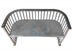 Curved Wood Settee Bench - 3822213