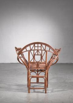 Curved hand crafted willow chair Austria - 1735935