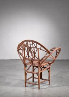 Curved hand crafted willow chair Austria - 1735936