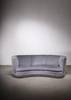 Curved sofa with fringes Denmark - 2359544